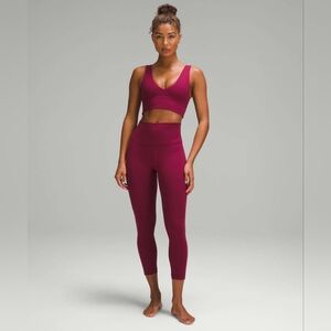 Lululemon FULL SET Wunder Train Legging and Align V-Neck Bra